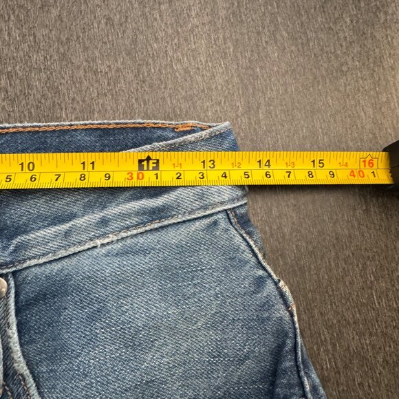 Frame Le Vintage Women's Raw Edge Denim Bermuda Shorts, Size 24 - Picture 9 of 9